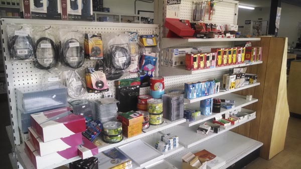 Office supplies available in the store